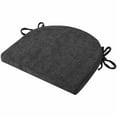 thumbnail image 3 of Sweet Home Collection U-Shape Molded Memory Foam Chair Pads With Ties Black 2 Pack, 3 of 3