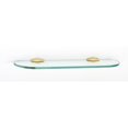 thumbnail image 4 of Alno A6750-18 Charlie's 18" Wide Bathroom Glass Shelf - Bronze, 4 of 7
