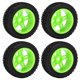 thumbnail image 2 of DEWIN 4PCS 75mm RC Car Tire U Type Rubber RC Vehicle Wheel Control Remoto Neumático de Coche para 144001 1/14 RC Car(Verde), 2 of 5