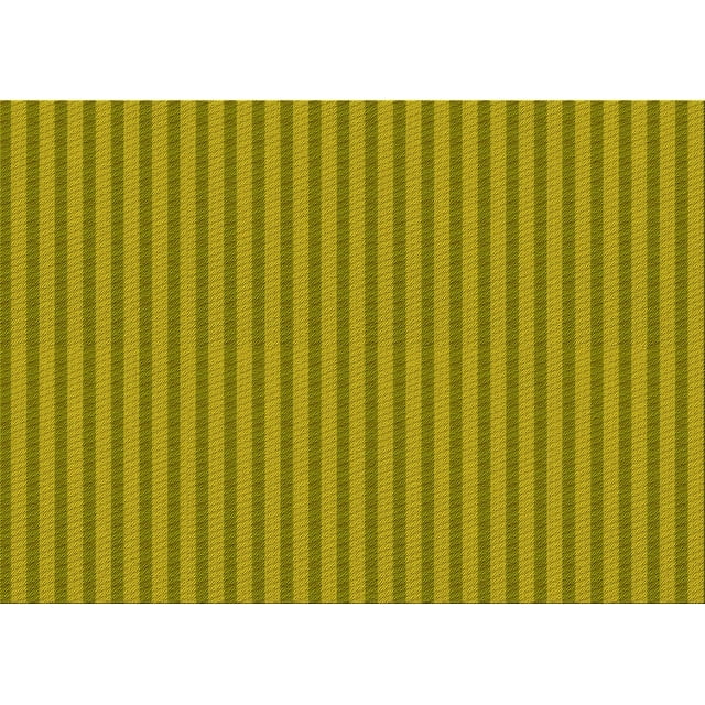 Ahgly Company Machine Washable Indoor Rectangle Transitional Dark Yellow Green Area Rugs, 2' x 3'