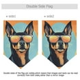 thumbnail image 2 of Dog Sunglasses Circle Garden Flag 18" x 12.5" Double Sided Yard Lawn Outdoor Decor Small Yard Flags, 2 of 6