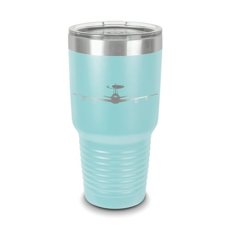 

E-3 Sentry AWACS Tumbler 30 oz - Laser Engraved w/ Clear Lid - Polar Camel - Stainless Steel - Vacuum Insulated - Double Walled - Travel Mug - e3 early warning aircraft v1