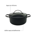 thumbnail image 3 of Olla Cacerola Hudson 24 Cm Antiadherente Total Black, 3 of 5