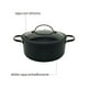 thumbnail image 3 of Olla Cacerola Hudson 24 Cm Antiadherente Total Black, 3 of 5