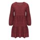 thumbnail image 3 of ICHUANYI Clearance Women's Fashionable Long Sleeved Polka Ruffle Hem Loose Casual Style Dress(Red, S) ICHUANYI WER2023081113109, 3 of 6
