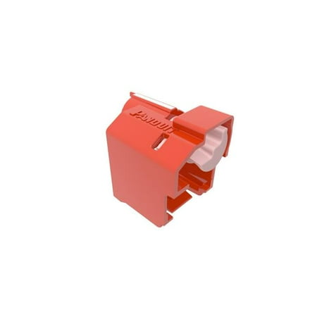 

Panduit PSL-DCPLE 10 in. Devices Standard Lock-In Outlet Port Kit Red