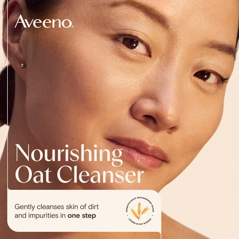 Aveeno Calm + Restore Gentle Nourishing Oat Face Cleanser, 7.8 fl