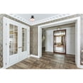 thumbnail image 2 of Living District Eclipse 1-Light Glass & Metal Flush Mount in Black/Frosted White, 2 of 3