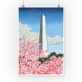 thumbnail image 2 of Washington, DC, Washington Monument, Cherry Blossoms (12x18 Wall Art Poster, Room Decor), 2 of 3