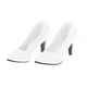 thumbnail image 3 of Un par de zapatos de tacón alto con punta puntiaguda clásicos de moda para mujer de 12 pulgadas, talla 1:6 Blanco, 3 of 9
