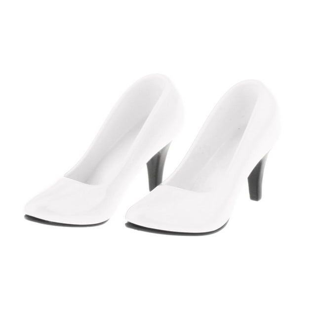 Zapatos de oficina de tacón la moda clásica 1:6, bomba de para figuras de ón HT Kumik de 12 pulgadas, accesorio para el cuer blanco Baoblaze tacones altos femeninos