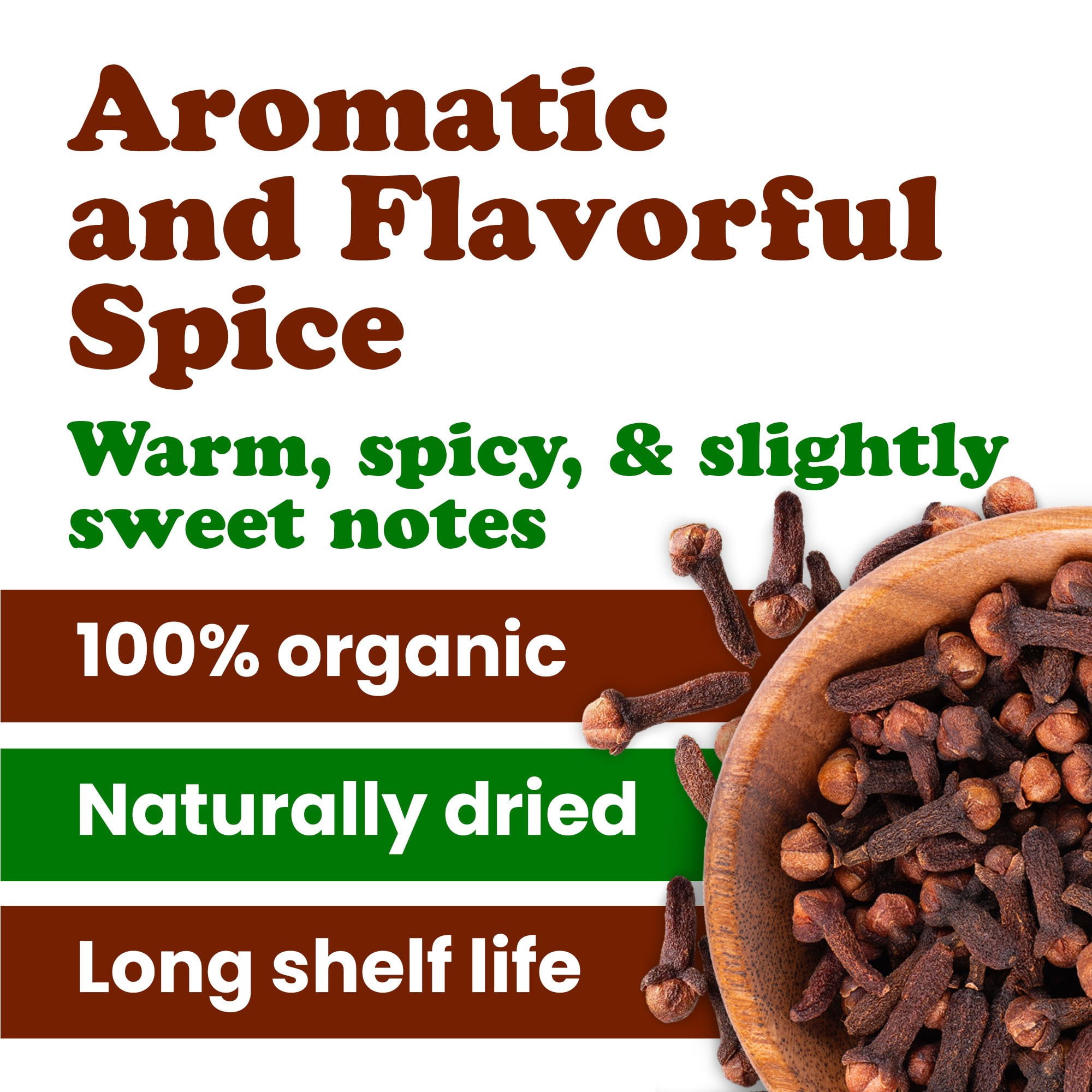 Organic Whole Clove, 3 Pounds – Non-GMO, Vegan, Kosher, Bulk – by Food to Live