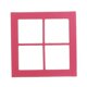 thumbnail image 2 of 4x1/12 Miniatura Madera 4 Paneles Ventana DIY Accesorio Rojo Sunnimix Casa de muñecas Ventana de bricolaje, 2 of 7