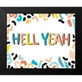 thumbnail image 2 of Vess, June Erica 18x15 Black Modern Framed Museum Art Print Titled - 90s Phrases Hell Yeah III, 2 of 5