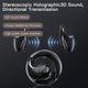 thumbnail image 5 of Auriculares estéreo Bluetooth: reducción de ruido, llamadas, música, juegos, estéreo auténtico, baja latencia, auriculares inalámbricos para correr, dispositivo de audio electrónico portátil (negro), 5 of 8