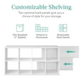 thumbnail image 4 of Best Choice Products 8-Cube Bookshelf, 11in Display Storage System, Organizer w/ Removable Back Panels - White, 4 of 9
