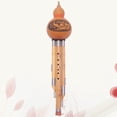 thumbnail image 2 of Handmade hulusi Chinese Handmade Hulusi Bamboo Gourd Cucurbit Flute Ethnic Musical Instrument bB Key for Beginner Music Lovers (Random Pattern), 2 of 8