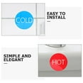 10 Pairs Hot Cold Water Signs Acrylic Selfadhesive Faucet Hot and Cold