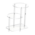 thumbnail image 2 of jifeng Acrylic Display Risers Clear Acrylic Side Table for Living Room Kitchen Home Round, 2 of 9