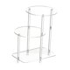 thumbnail image 2 of Aprílico altismo acrílico Mesa lateral de acrílico Organizador de ensamblaje fácil Tabla final minimalista 3 Nivel para el baño Toyadores de cocina de Redondo, 2 of 8