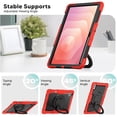 thumbnail image 6 of Case for Samsung Galaxy Tab S11 Ultra 14.6 inch 2025, 360 Rotating Stand Handle Pencil Holder Shoulder Strap Heavy Duty Shockproof Cover, Red, 6 of 7