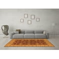 thumbnail image 3 of Ahgly Company Indoor Square Oriental Orange Industrial Area Rugs, 3' Square, 3 of 4