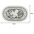thumbnail image 4 of facefd Floor Rug Soft Indoor Decor Wide Applications for Kitchen Doorway Bedroom Flower Oval, 4 of 9