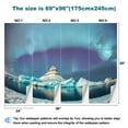 thumbnail image 3 of Peel and Stick Wallpaper Colorful Borealis better known as Northern Lights winter milky way Modern Art Wall Mural Decor Self Adhesive and Removable 69in x 98in, 3 of 8