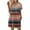 Coffee, variant on Women's Striped Print V-Neck Short Sleeve Casual Dress with Pocket, Pullover Summer Dress, Comfortable Loose Fit, Fashionable Ladies Daily Wear,Purple,2XL