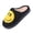 Black, variant on Women's Men's Smile Face Slippers Comfy Warm Plush Slip-On House Slipper for Winter Indoor Soft Cushioned Non-slip Slippers Navy-Blue