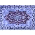 thumbnail image 1 of Ahgly Company Machine Washable Indoor Rectangle Persian Blue Traditional Area Rugs, 5' x 8', 1 of 4