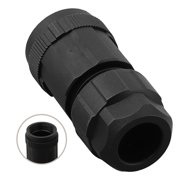 E13 Waterproof Connector Network Switch Coupler Threaded Pin Straight Plug IP67