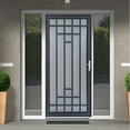 thumbnail image 7 of Grisham Deluxe Steel Security Door, 32" X 80" Iron Security Storm Door Conveysï¼black, 7 of 7