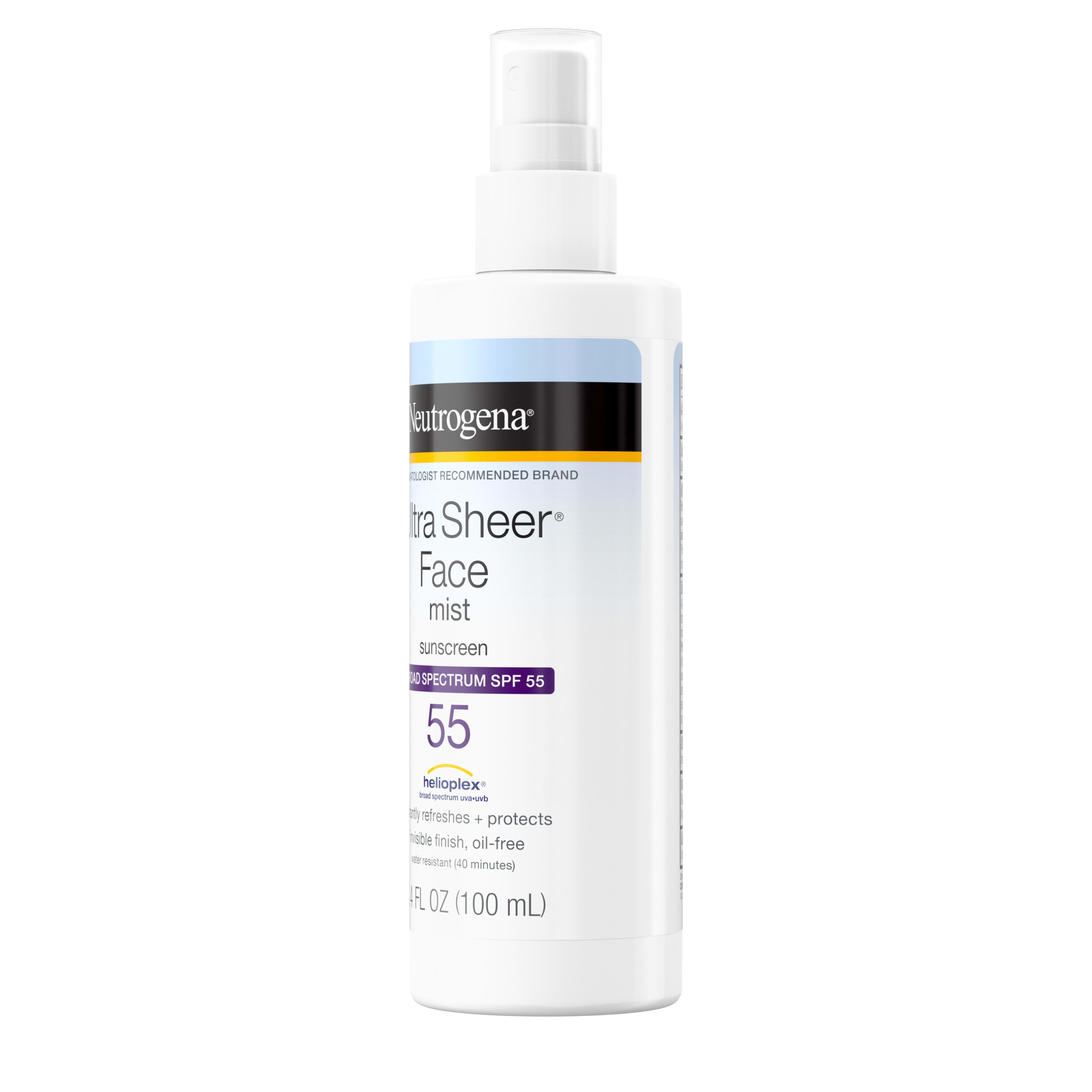 neutrogena ultra sheer face mist spf 55