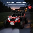 thumbnail image 5 of Wisairt 24V Ride on Toys 4WD Ride on Cars with Remote Control, 2 Seater Electric Car for Kids, Power Car Wheels, UTV w/ 4 Motors, Music, Lights, 3 Speeds, Red, 5 of 11