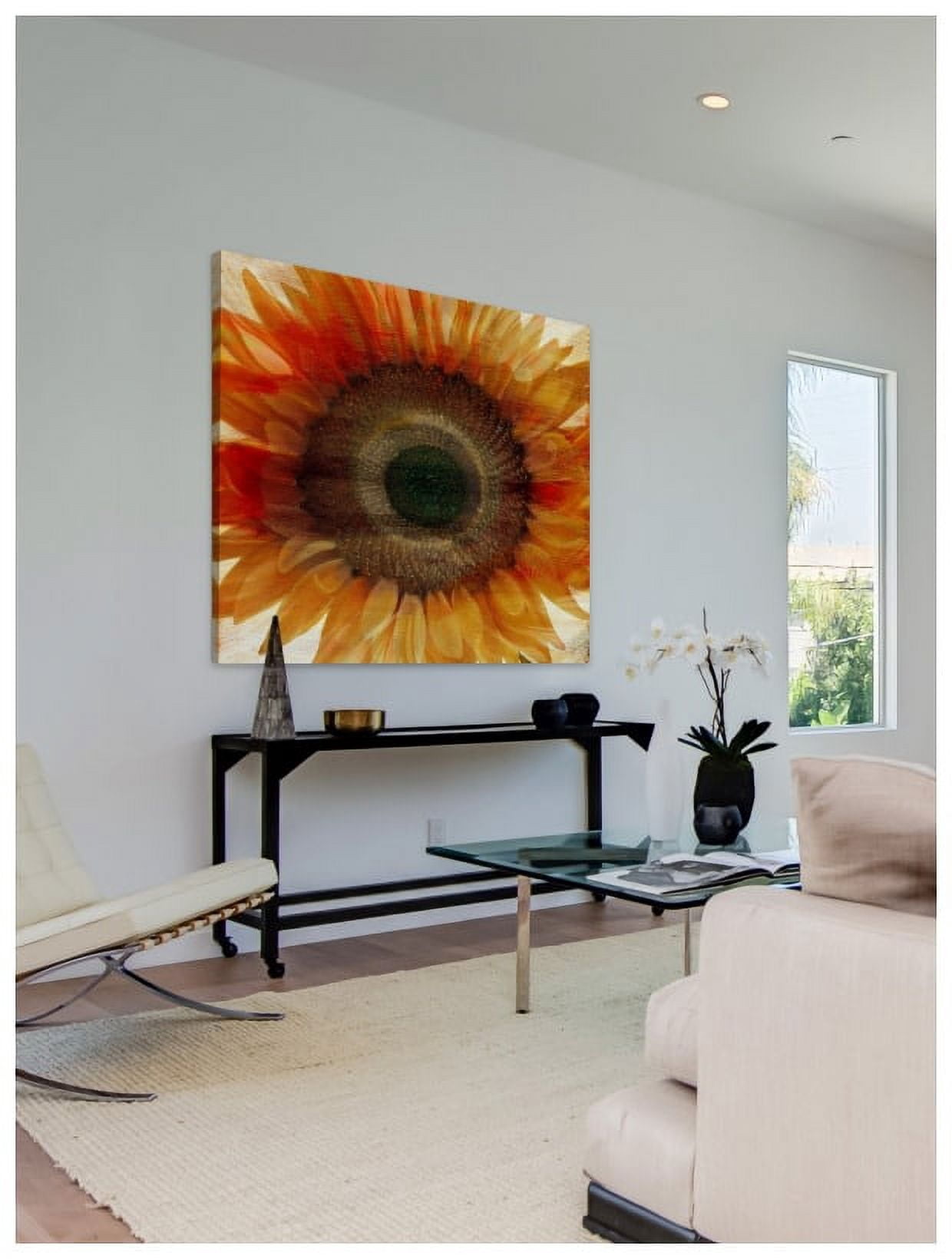 "Flower Strokes III" Painting Print on Wrapped Canvas