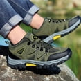 thumbnail image 4 of Zapatos de senderismo Zapatillas casuales para hombre Ligeras para escalar (39) Verde militar Verde Likrtyny Tenis De Mujer Tenis De Hombre, 4 of 7
