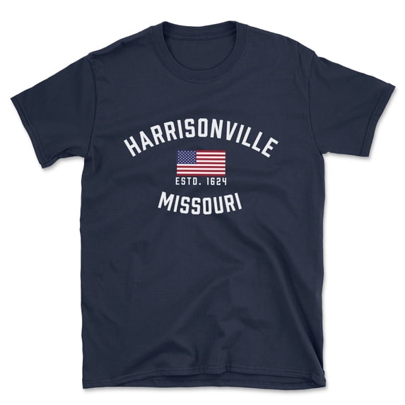 Harrisonville Missouri Patriot Men's Cotton T-Shirt