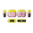 thumbnail image 2 of Allytech Airpods 3 2021 Case [NOT for Airpods Pro], TPU Shock-Absorbing Protective Shockproof Skin Cover Case for Apple Airpods 3rd Generation 2021 Released, Pink/Yellow, 2 of 2