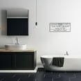 thumbnail image 2 of Stupell Industries Laundry Room Funny Word Bathroom Black And White Design, 10 x 24,Design by Kimberly Allen, 2 of 2