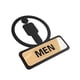 thumbnail image 3 of Señal de identificación de baños, señalización, símbolo de inodoro para estacionamiento de tiendas comerciales HOMBRES Macarena Signo de baño, 3 of 8