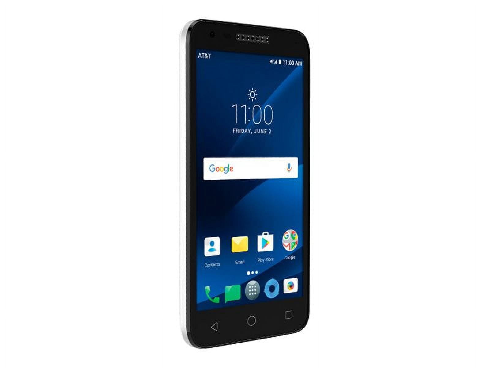 Alcatel - CAMEOX 4G LTE with 16GB Memory Cell Phone - Arctic White (AT&T)