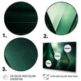 thumbnail image 4 of Designart "Echoes of Pyramid Green Abstract Harmony IV" Oversized Abstract Framed Wall Art - Modern Green Abstract Geometric Hallway Framed Wall Art Decor, 4 of 7