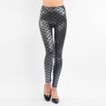 thumbnail image 2 of RTKFRFL Shiny Fish Scale Leggings For Women High Waisted Stretch Tight Pants Slim Fit Shiny Skin Leggings, 2 of 4