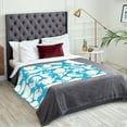 thumbnail image 5 of XMXT Flannel Warm Throw Blanket, Abstract White Executive Bedroom Decor Blankets for Bed Couch Living Room, 50 x 70 inches, 5 of 9
