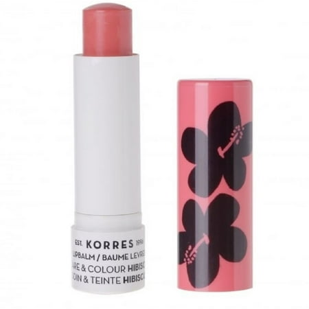 Korres Lip Balm Care & Colour Stick - Hibiscus 0.17 oz Lip (Korres Best Of Korres Set)