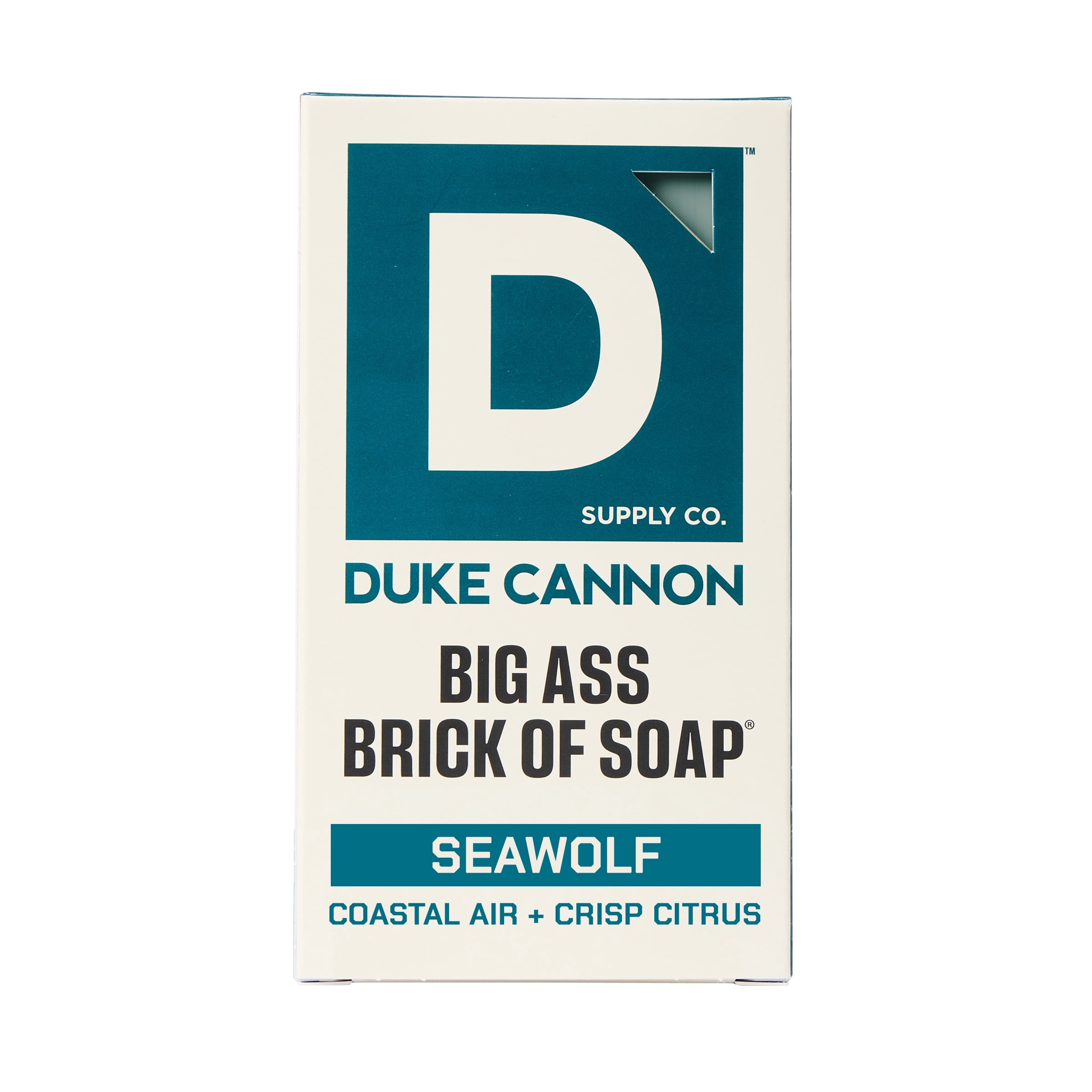 Duke Cannon Big Ass Brick of Soap for Men, Seawolf Scent, 10 oz Bar