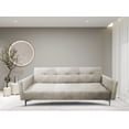 thumbnail image 2 of Sofa Cama Reclinable El Bazar Store Paris Terciopelo Beige Futón 3 posiciones Brazos movibles Sala, 2 of 8