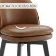 thumbnail image 6 of CHITA Upholstered Swivel Counter Height Bar Stools Set of 2, 6 of 9