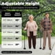 thumbnail image 3 of Bastón de caminar Ohuhu, luz LED plegable, ajustable, 103 kg, 3 of 5